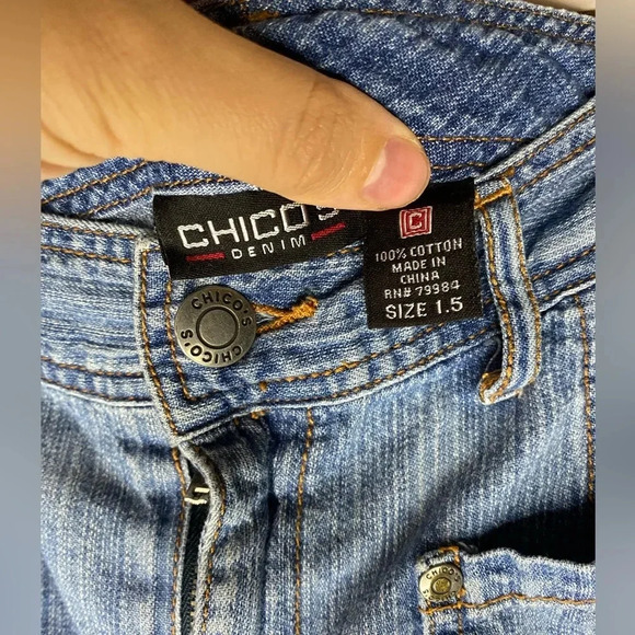 Chico’s Maxi Length Denim Skirt - Picture 5 of 6